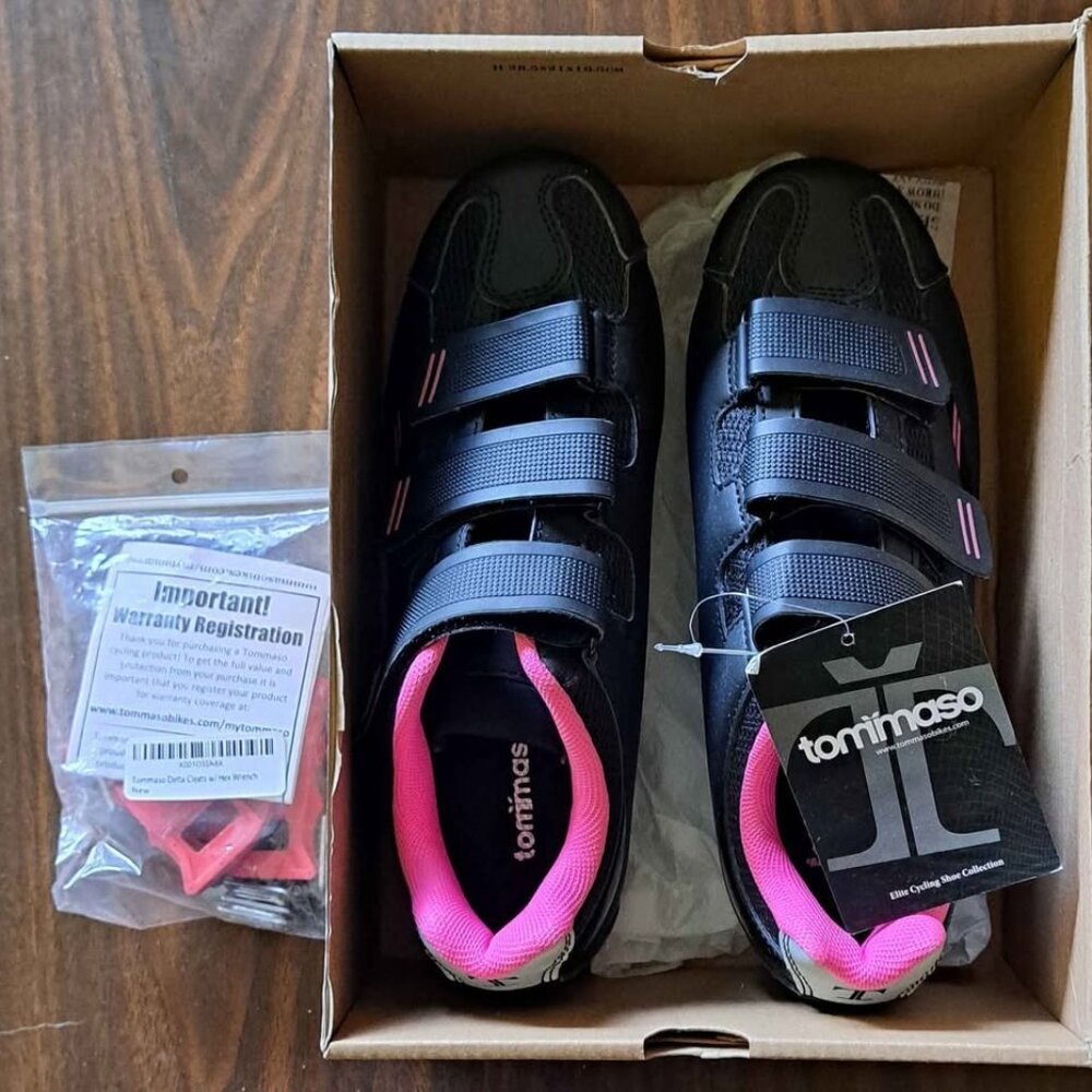 Tommaso Pista 100 size 7.5 women's cycling shoes